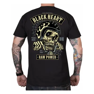 men's t-shirt BLACK HEART - RAW POWER CHOPPER - BLACK