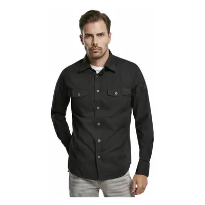 men's shirt Brandit - Men Shirt Slim - Black