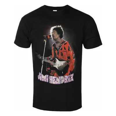 men's T-shirt Jimi Hendrix - Orange Caftan - BLACK - ROCK OFF