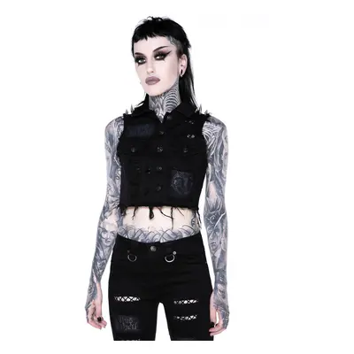 Women's vest KILLSTAR - Come Undone Denim Vest