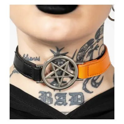 collar KILLSTAR - Penta Half Choker - Black/Orange