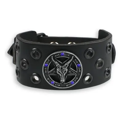 Bracelet Baphomet - black - crystal blue