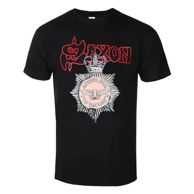 t-shirt metal men's Saxon - STRONG ARM OF THE LAW - PLASTIC HEAD