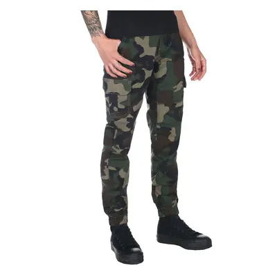 Women's trousers URBAN CLASSICS - High Waist - woodcamo