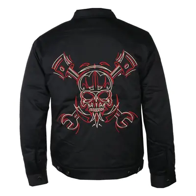 men´s jacket LETHAL THREAT - PINSTRIPE - BLACK