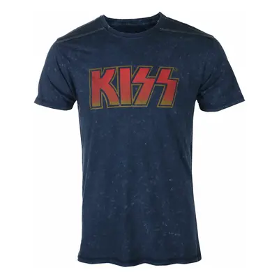 Men's t-shirt KISS - Classic Logo - Snow Wash - ROCK OFF