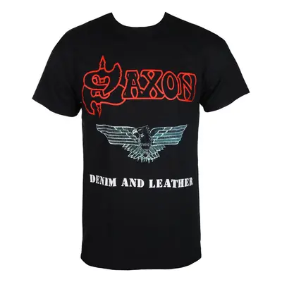 t-shirt metal men's Saxon - DENIM & LEATHER - RAZAMATAZ