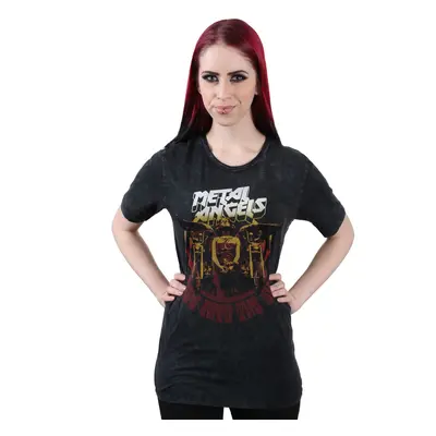 t-shirt street women's - ANGELS WASHED - METAL MULISHA