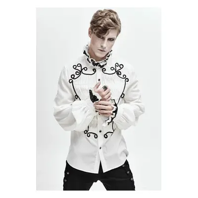 men's shirt DEVIL FASHION - Put A Spell He You Hand Embroidered Gothic Chiffon