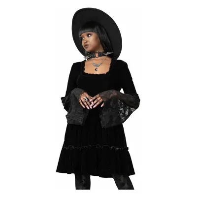 women's dress with long sleeves KILLSTAR - Prudence - Black