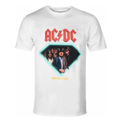 men's t-shirt DIAMOND X AC/DC - Highway To Hell - White