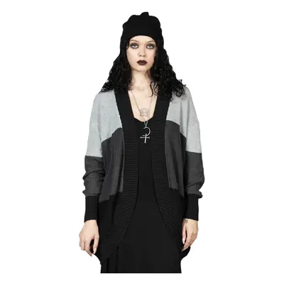 sweater unisex (cardigan) KILLSTAR - January Mist - Grey