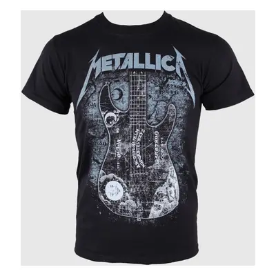 men's t-shirt Metallica - Kirk Ouija board Guitar - Black