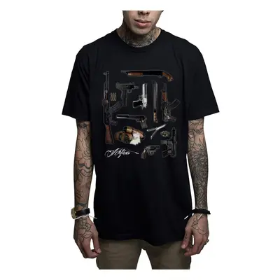 men's t-shirt MAFIOSO - LINEUP - BLK