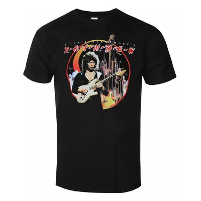 men's t-shirt RAINBOW - RITCHIE BLACKMORE'S RAINBOW PHOTO - BLACK - PLASTIC HEAD