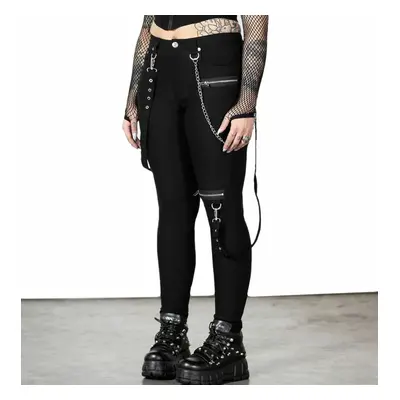 women's trousers KILLSTAR - The Rave Skinny - Black