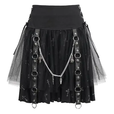 women's skirt DEVIL FASHION - SWEET PANDEMONIUM - BLACK