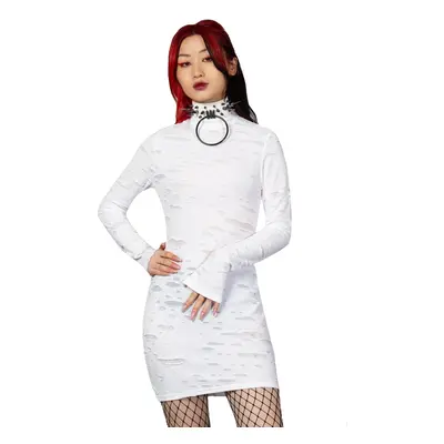 women's dress KILLSTAR - Illuminated Demon - White