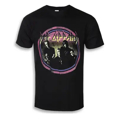 t-shirt metal men's Def Leppard - Vintage Circle - ROCK OFF