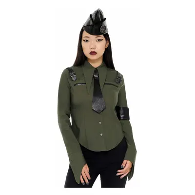 Women's shirt KILLSTAR - Secret Mission - KHAKI