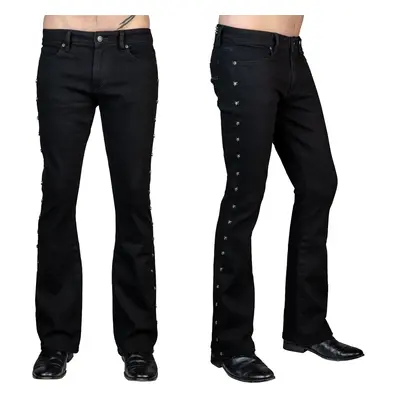 Men's trousers (jeans) WORNSTAR - Gauntlet Skull - Black