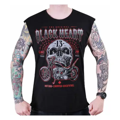 men's tank top BLACK HEART - GANGLAND - BLACK