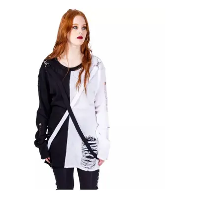 women's sweater HEARTLESS - ATELIER - BLACK / WHITE