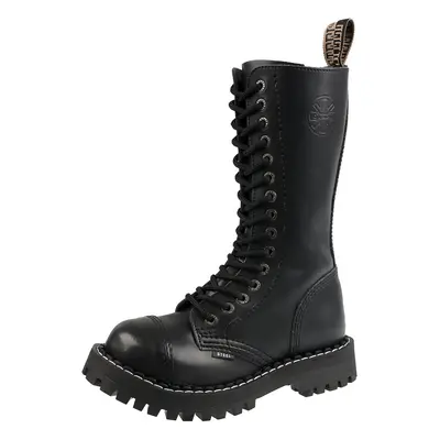 leather boots unisex - STEEL