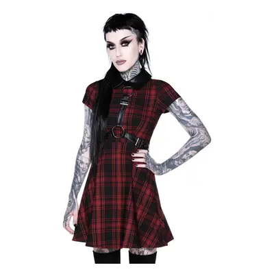 Women's dress KILLSTAR - Disgrace Skater Dress - TARTAN