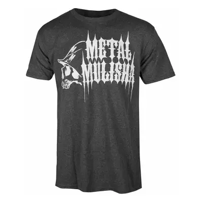 men's t-shirt METAL MULISHA - RE-CHECK - CHARCOAL HEATHER