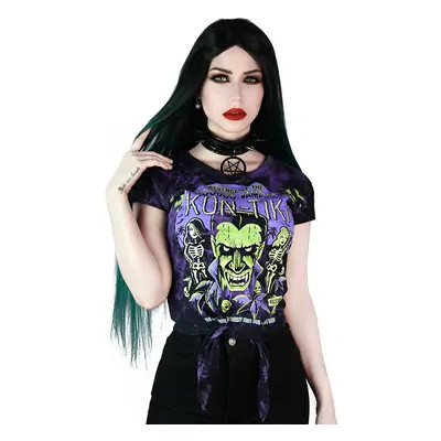 women's t-shirt KILLSTAR - Kon-Tiki Tie Dye - Violet