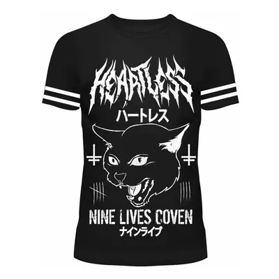 women's t-shirt HEARTLESS - NINE LIVES - BLACK