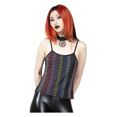 women's tank top KILLSTAR - Renaissance & Glitter - Black