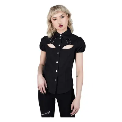 women's shirt KILLSTAR - Hellstar Lace-Up - Black