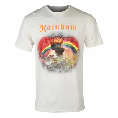 men's t-shirt RAINBOW - RISING DISTRESSED - NATURAL - PLASTIC HEAD