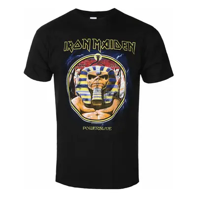 men's t-shirt Iron Maiden - Powerslave Mummy Circle BL - ROCK OFF