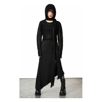 women's sweater KILLSTAR - Aillean Hooded Wrap - Black