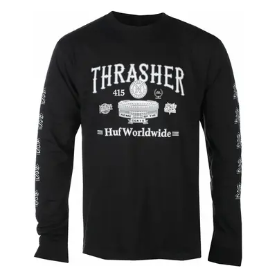 men's long-sleeved t-shirt HUF x THRASHER - Monteray - black