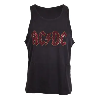 top men AC / DC - LOGO CHARCOAL - AMPLIFIED