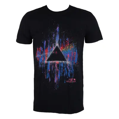 men's t-shirt Pink Floyd - DSOTM Pink Splatter - Black - ROCK OFF