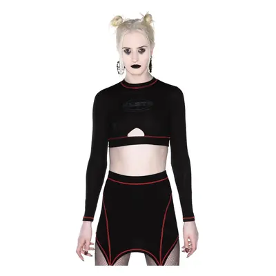 Crop women's t-shirt with long sleeves (crop top) KILLSTAR - Hacker