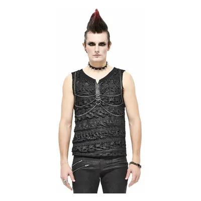 men's tank top DEVIL FASHION - Indestructable Punk Tank Top With Chains