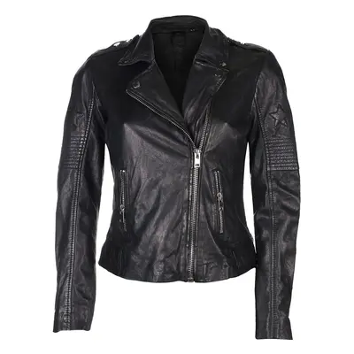 Women's (biker) jacket G2GWona W20 SF LAMEV - GLOSSY - BLACK