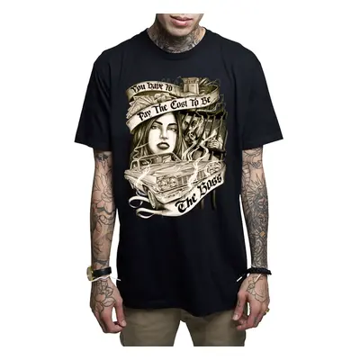 men's t-shirt MAFIOSO - BOSS UP 2.0 - BLK