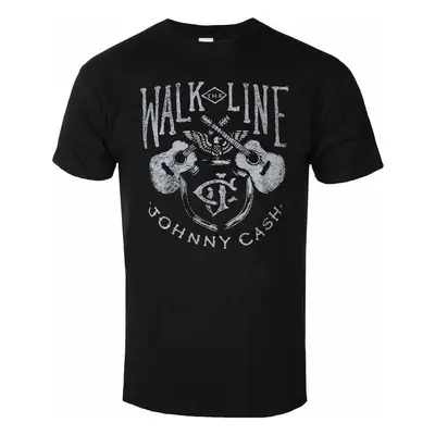 men's T-shirt Johnny Cash - Walk The Line - BLACK - ROCK OFF