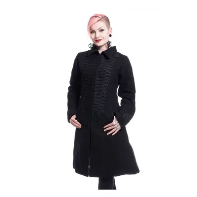 Women's Coat POIZEN INDUSTRIES - NIGHT PARADE - BLACK