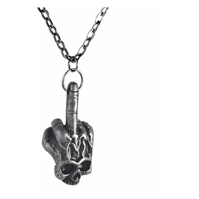 Pendant necklace BROKEN DAMAGED SKULL PENDANT