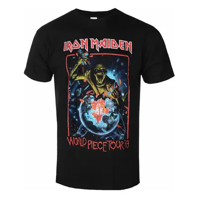 men's t-shirt Iron Maiden - World Piece To ur '83 V1 BL - ROCK OFF