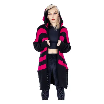 women's sweater HEARTLESS - WILLA - BLACK/DARK PINK