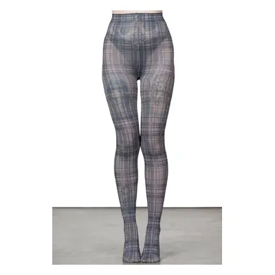 tights KILLSTAR - Anna - Grey Tartan